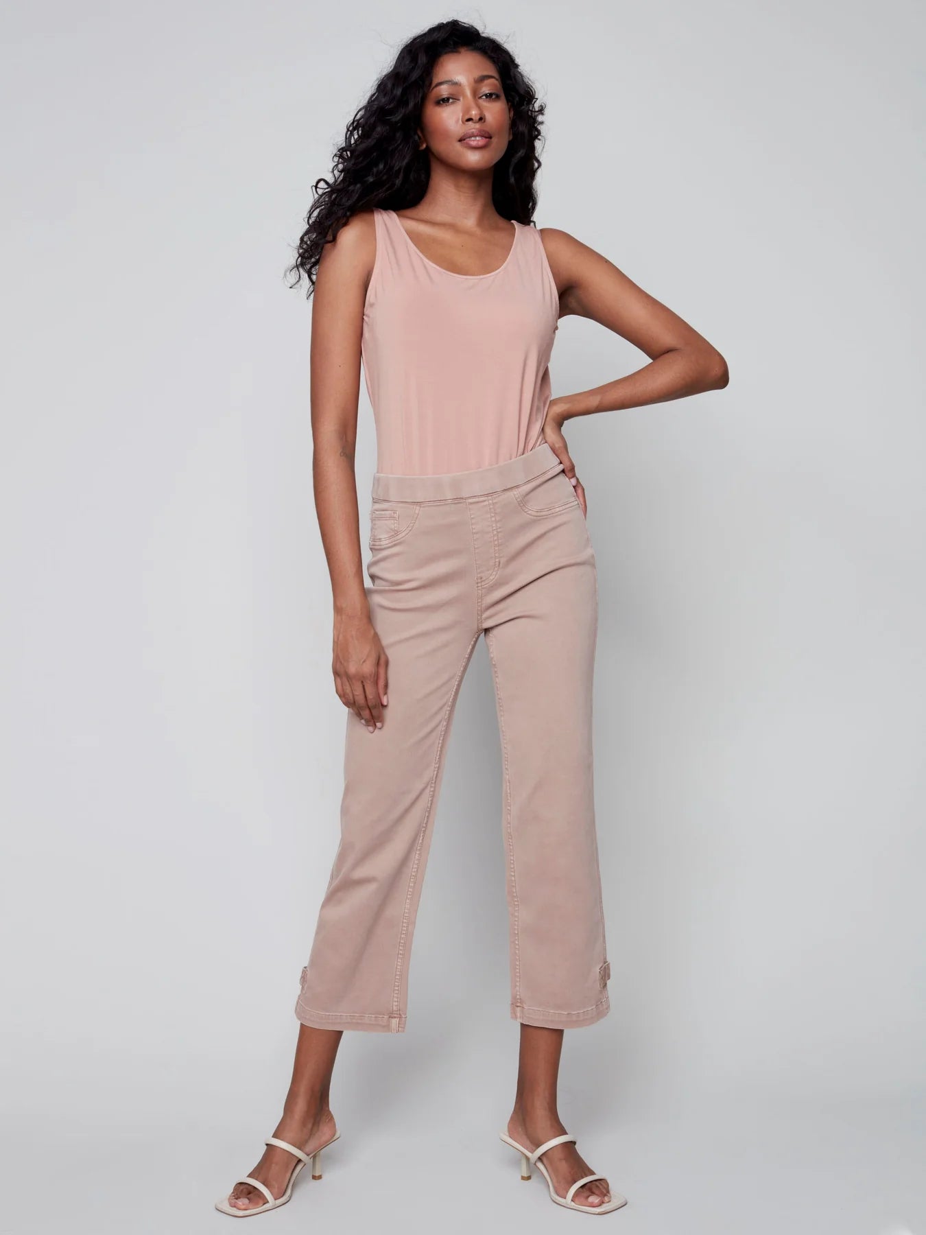 Charlie B Pull On Twill Pants