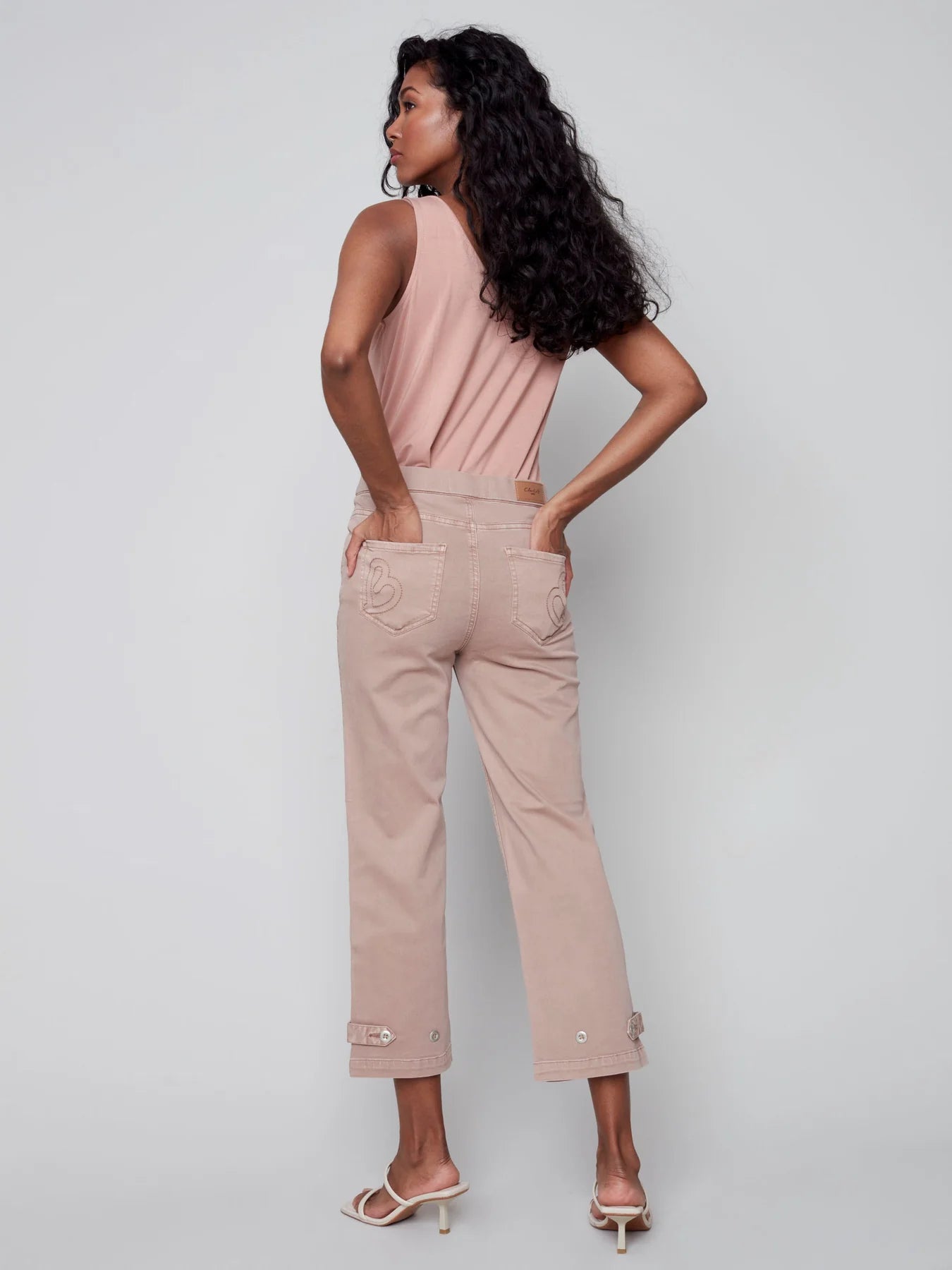 Charlie B Pull On Twill Pants