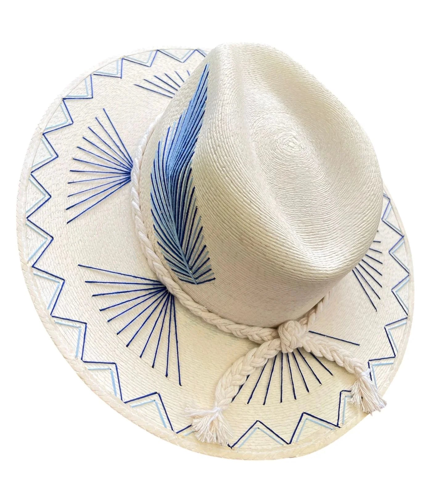 Vallarta Palm Straw Stitch Hat