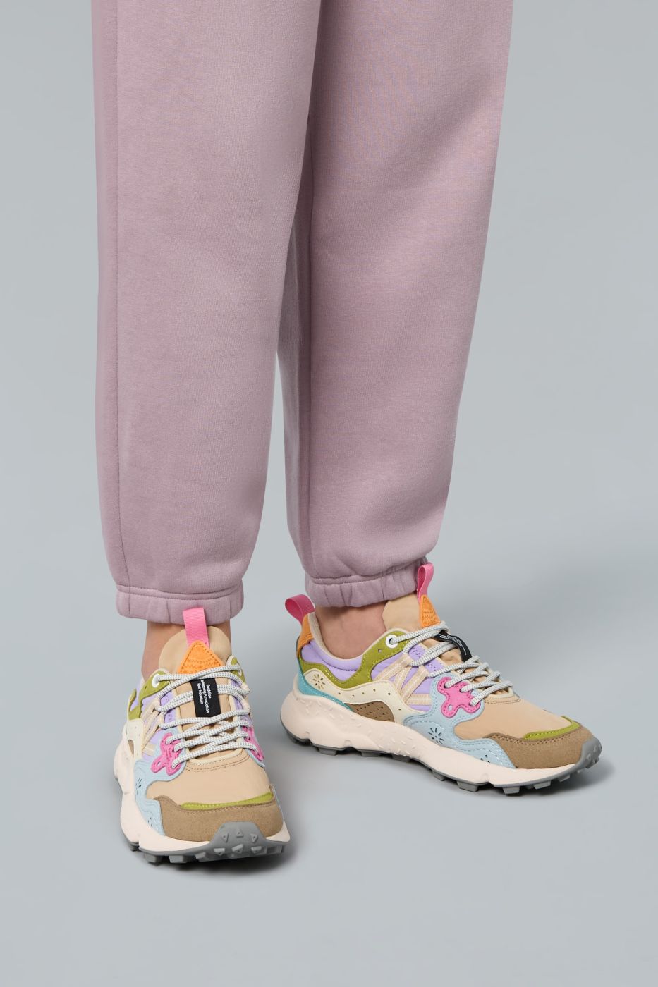 Flower Mountain Yamano 3 Kaiso Sneaker Beige - Light Blue