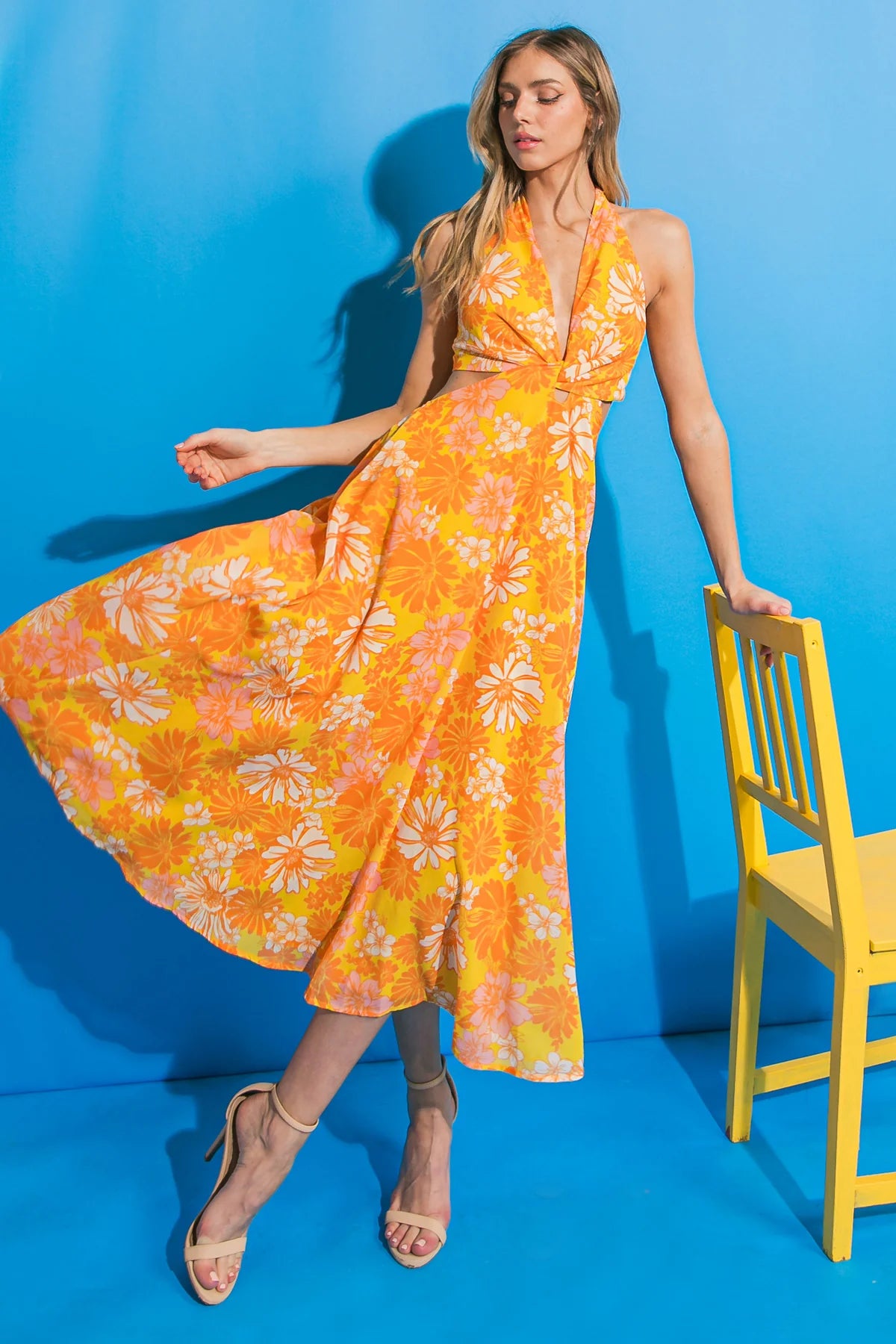 Next Big Move Midi Dress