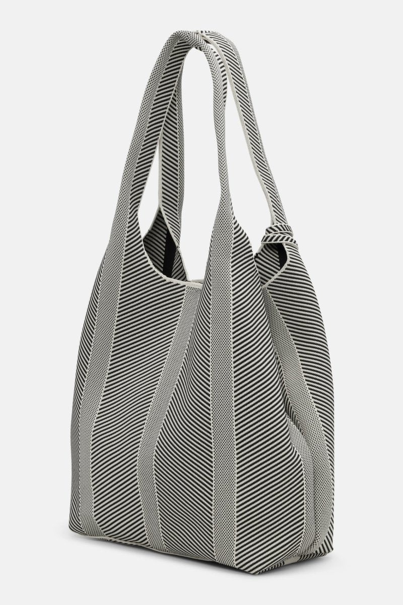 Ilse Jacobsen Knitty01 Bag - Milk Creme/Black
