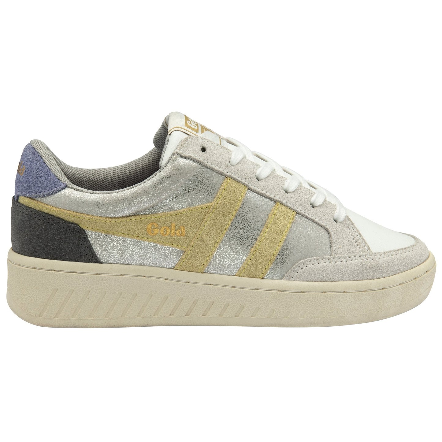 Gola Superslam Blaze Low Top-Silver/Lemon/Lavender