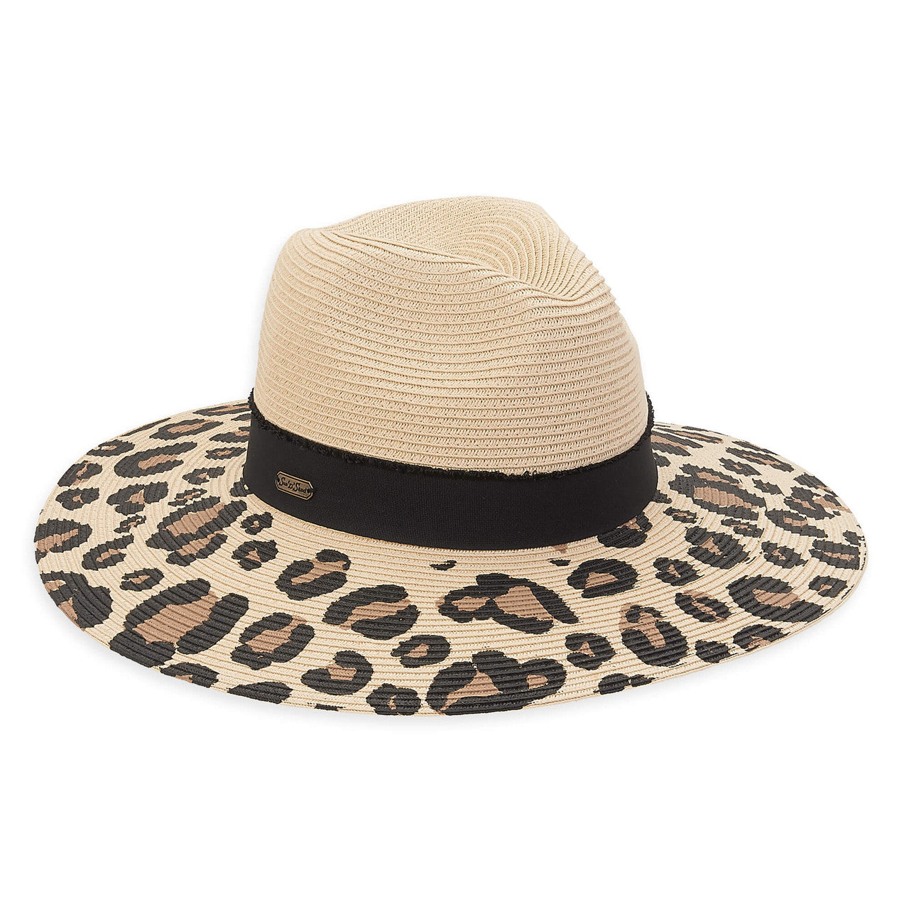 Animal Print Safari Paper Straw Hat