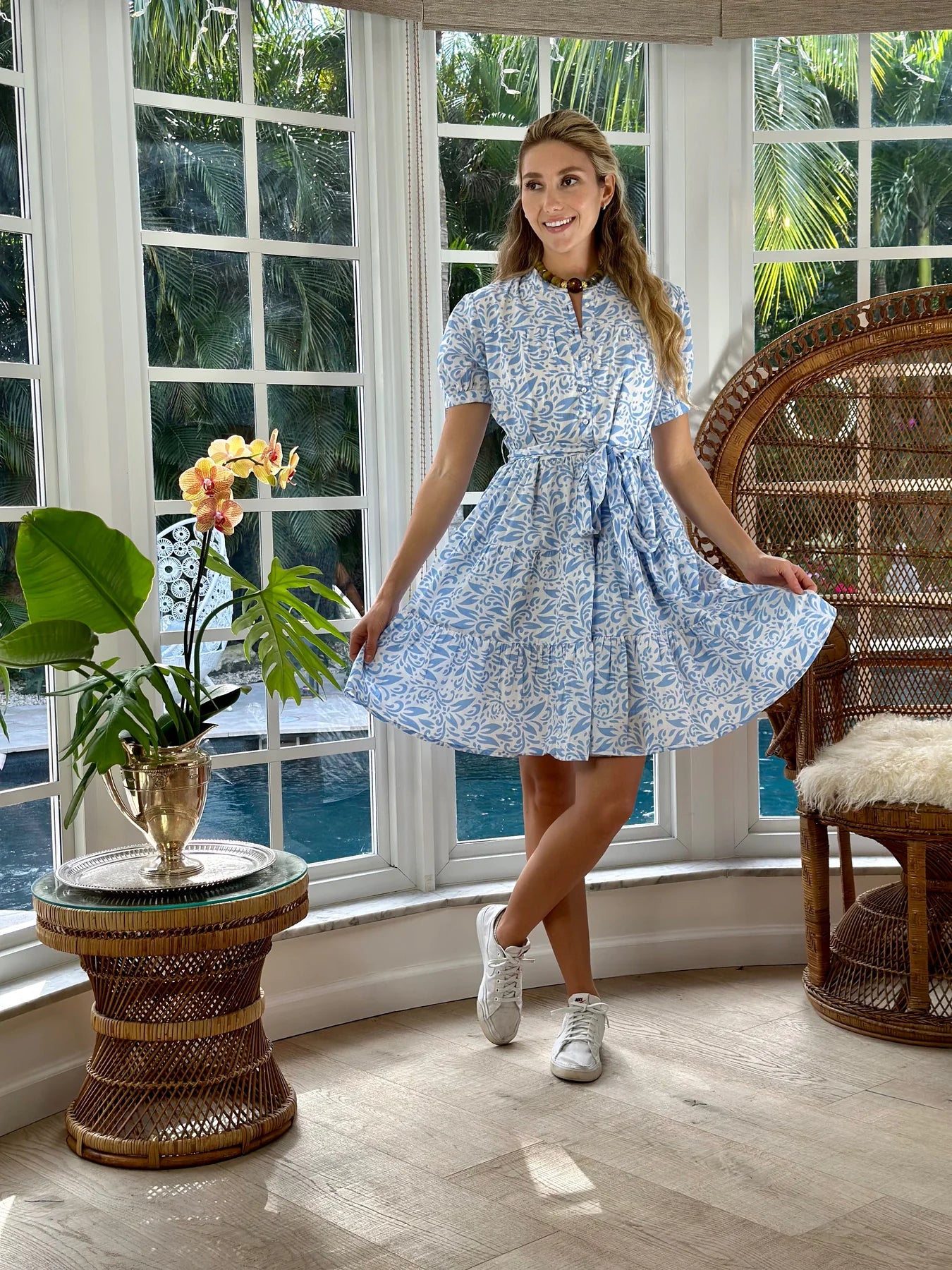Just Darviny Ibiza Short French Blue Dress