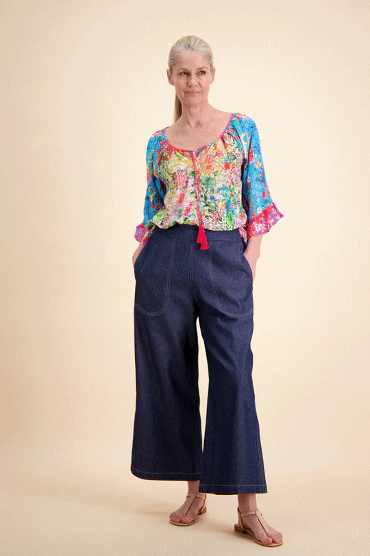 Rubyyaya Pula Linen Pant Denim