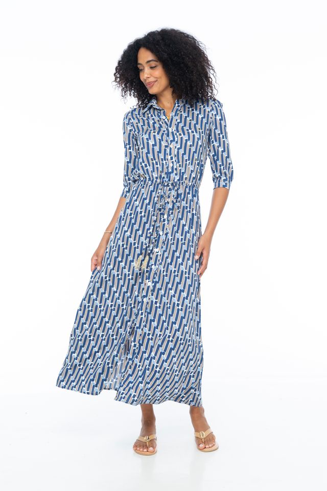 Romi The Brand Disco Maxi Shirt Dress