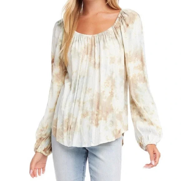 Karen Kane Peasant Top - Desert Breeze