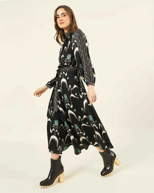 Omika Nalini Wrap Skirt Samira Smokestack