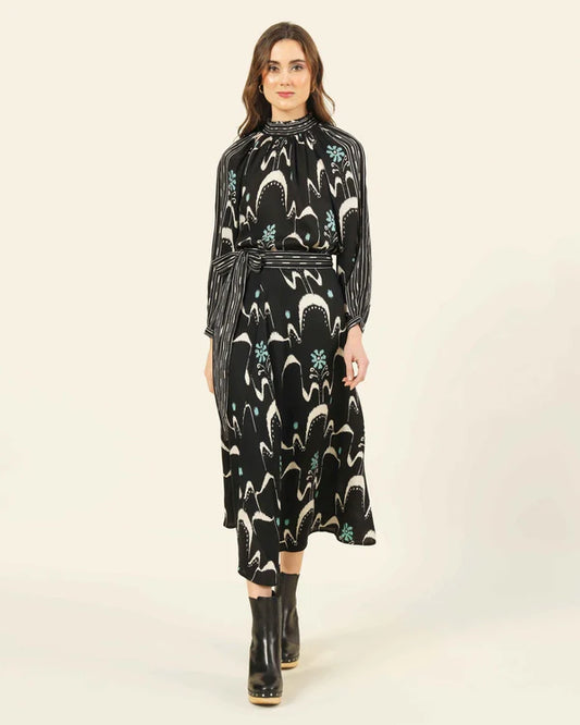 Omika Nalini Wrap Skirt Samira Smokestack
