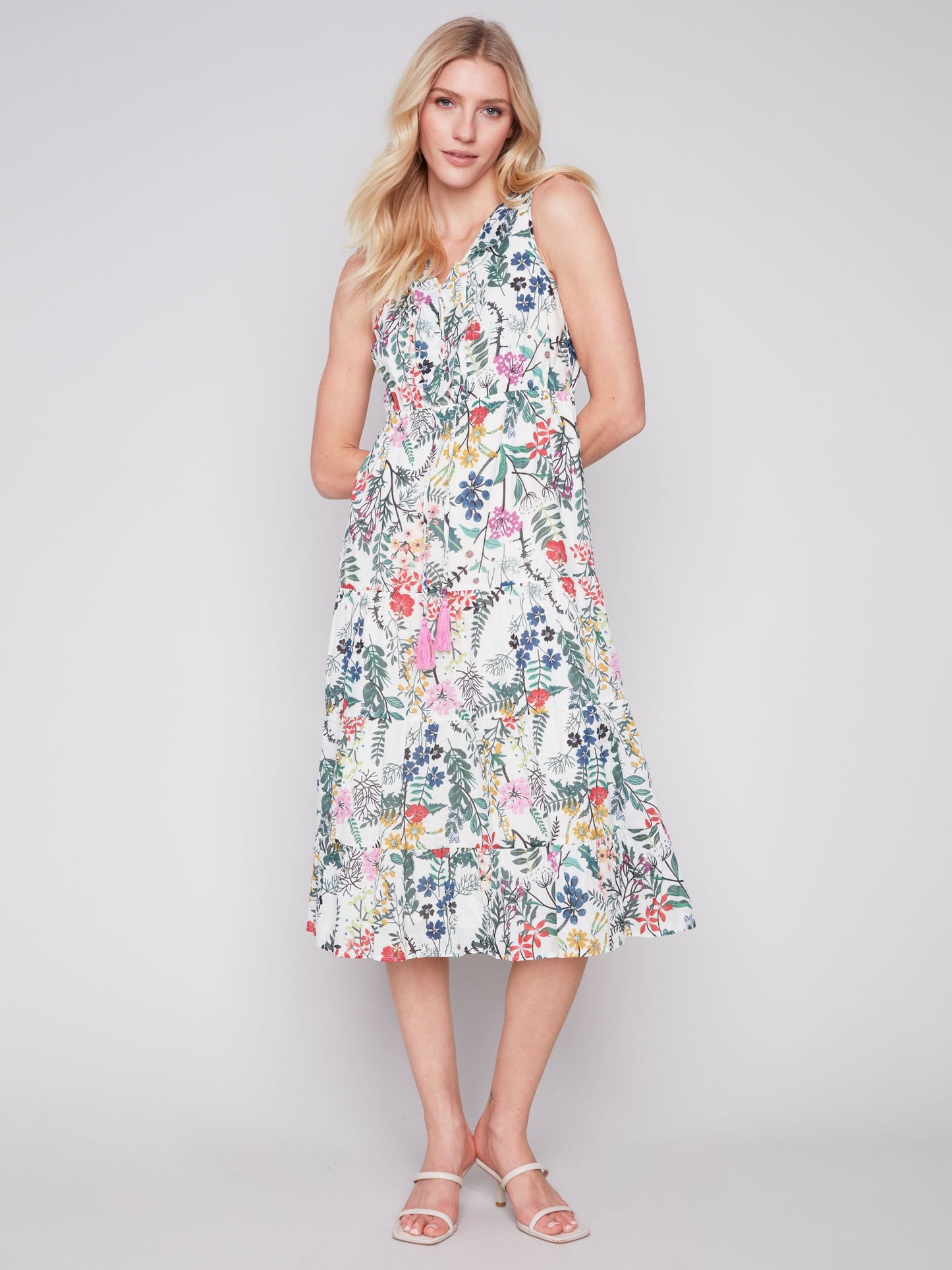 Charlie B Ruffle Maxi Dress - Floral