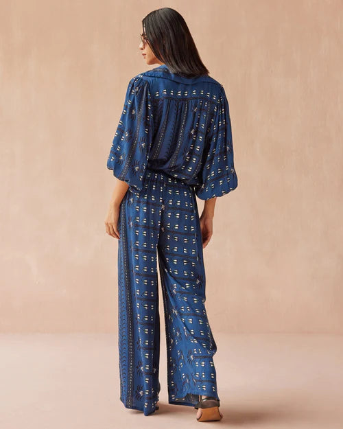 Omika Paige Pant Maldive Indigo