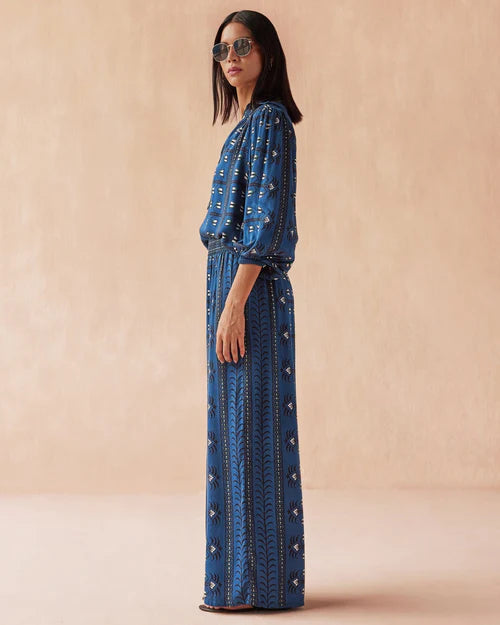 Omika Paige Pant Maldive Indigo