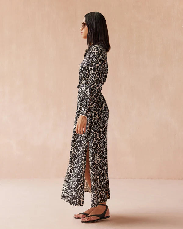 Omika Palma Maxi Dress - Carmen Graphite