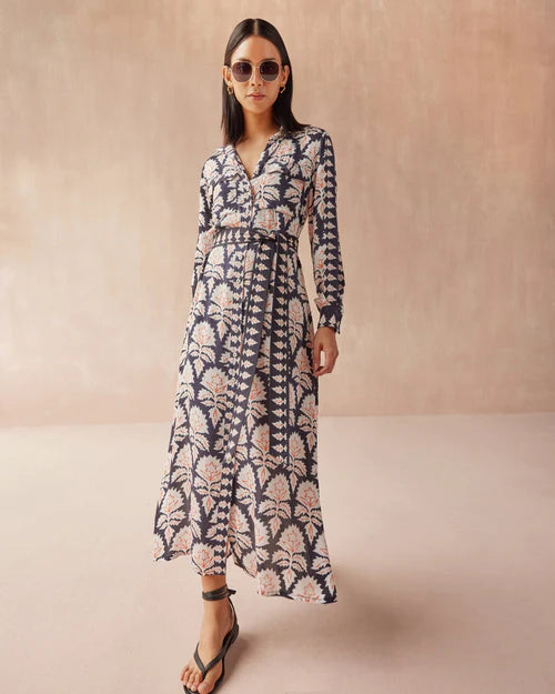 Omika Palma Maxi Dress Mika Caviar