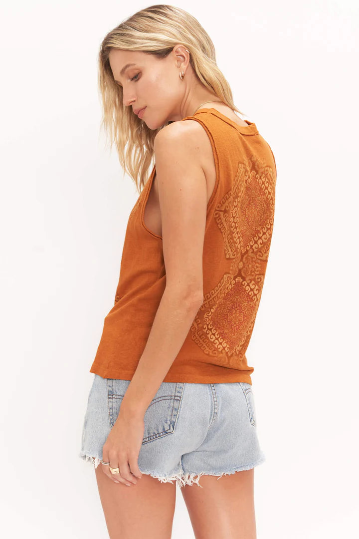 Project Social Double Diamonds Tank-Chai Spice