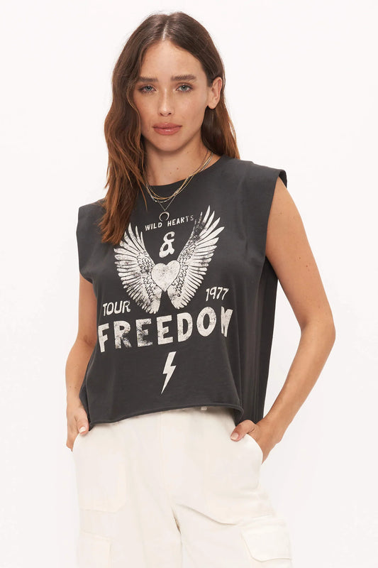 Project Social Freedom Muscle Tank - Washed Black
