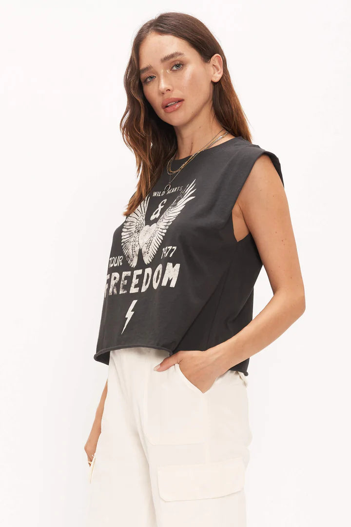 Project Social Freedom Muscle Tank - Washed Black