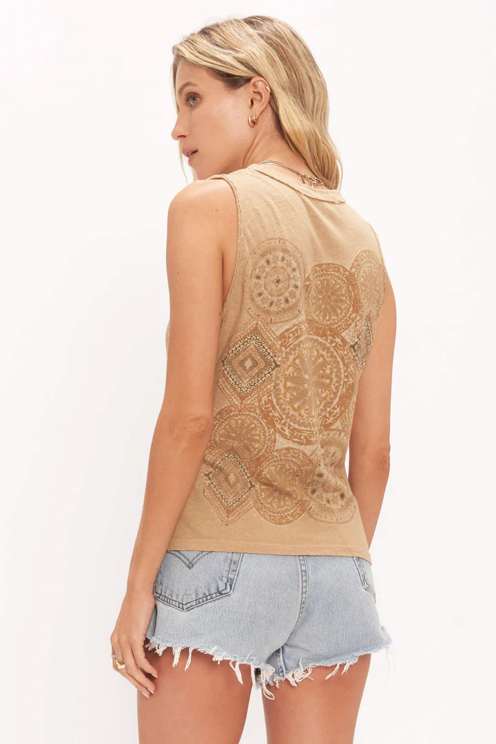 Project Social Vintage Medallions Tank-Scout Khaki