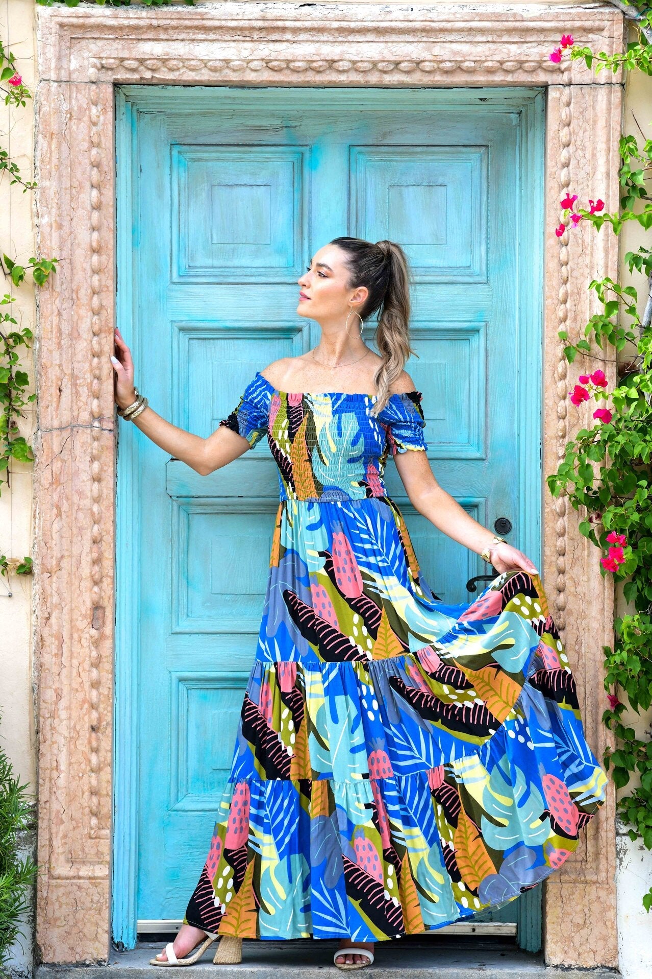 Walker & Wade Mystique Maxi Dress Blue