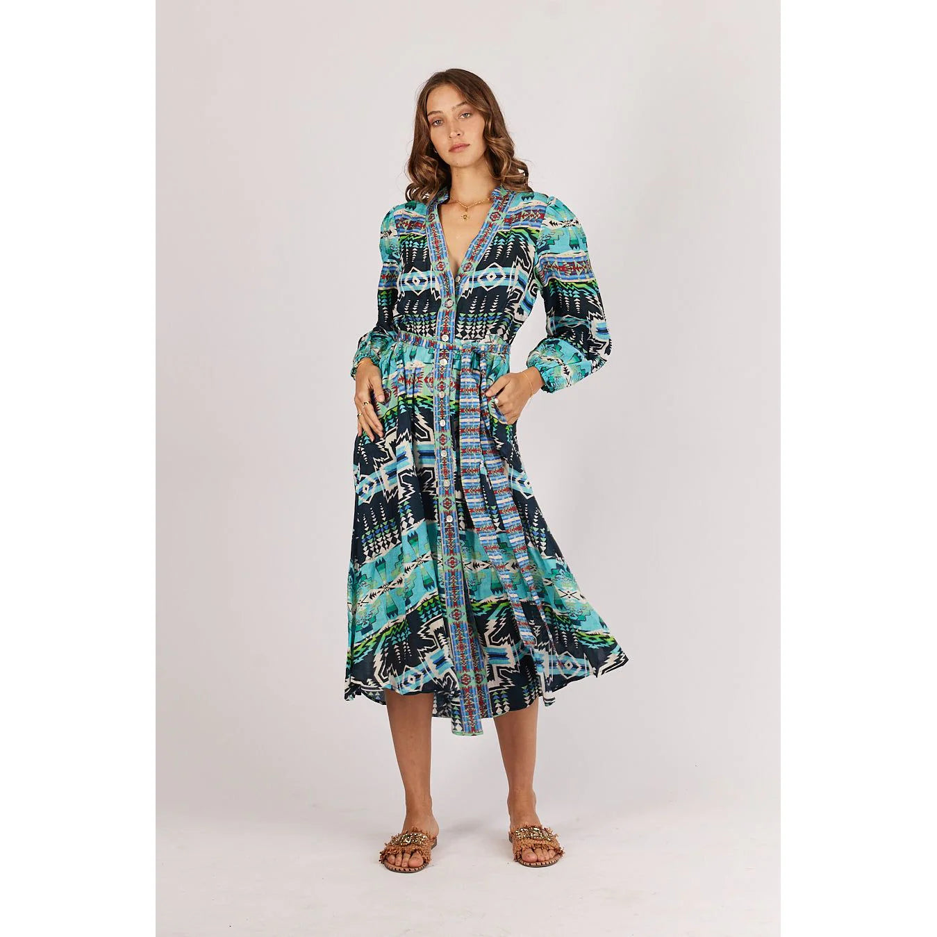 Rubyyaya Arizona Western Maxi Dress