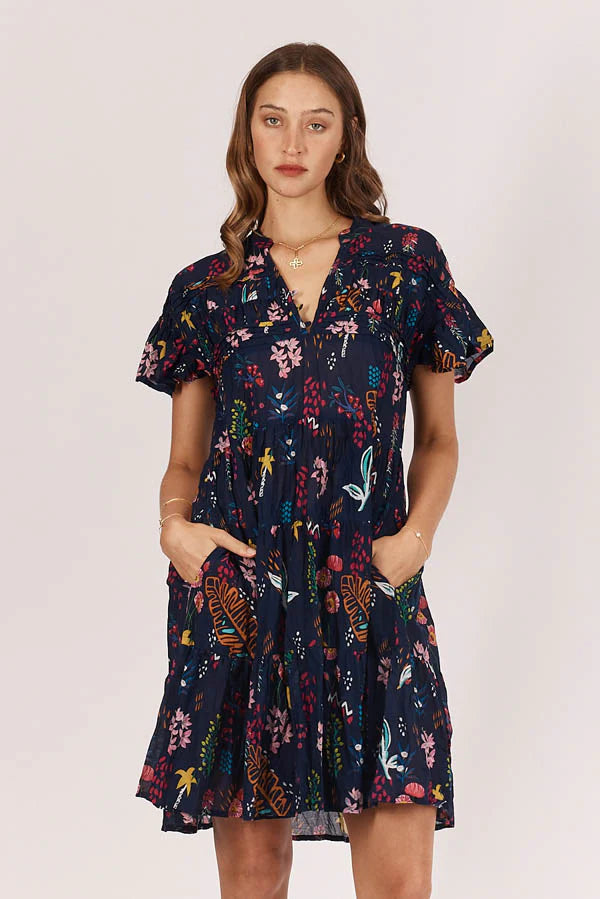 Rubyyaya Barsi Dress - Navy