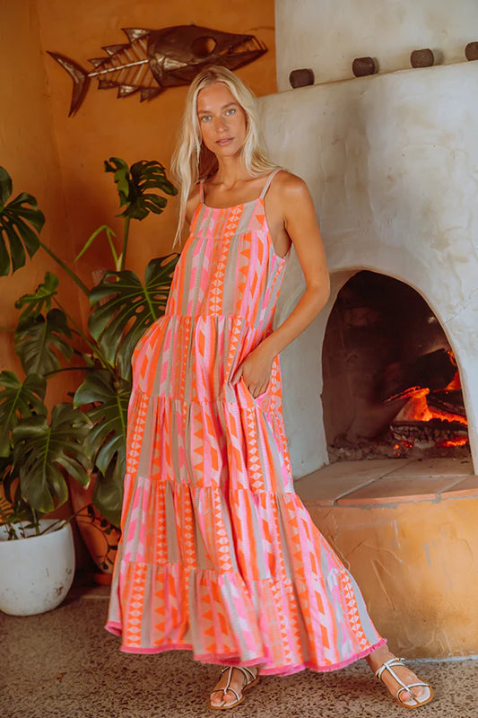 Rubyyaya Hermosa Maxi Dress Pink