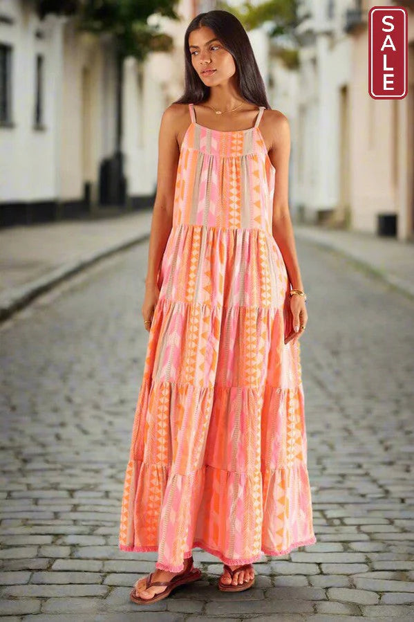 Rubyyaya Hermosa Maxi Dress Pink