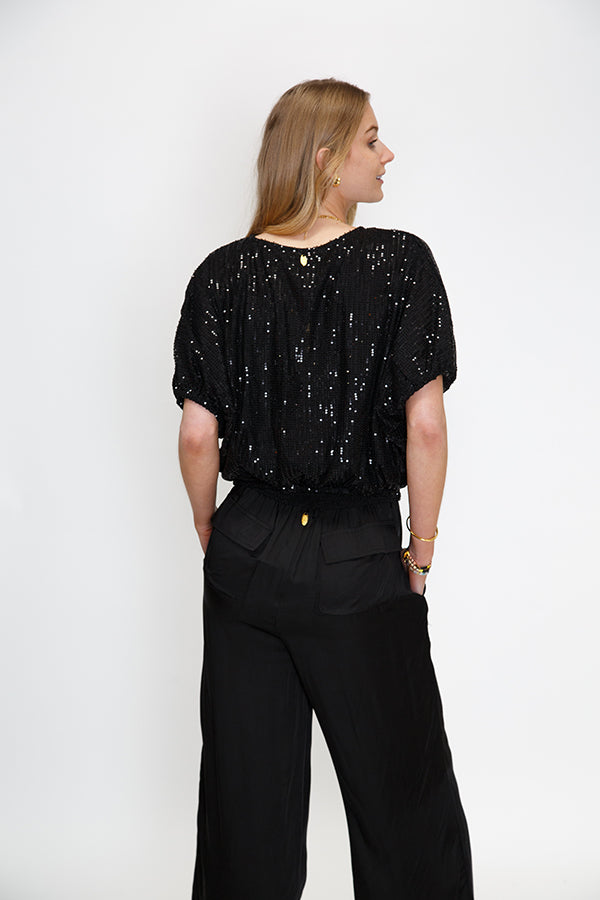 Rubyyaya Pula Linen Pant Black