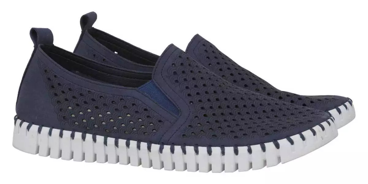 Ilse Jacobsen Men's Slip On Shoe 140 Dark Indigo