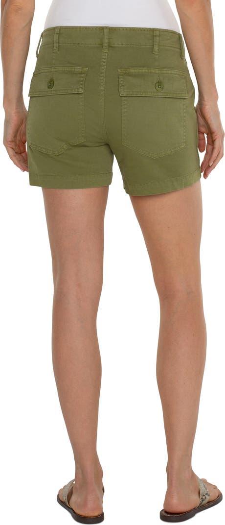 Liverpool Utility Shorts Eucalyptus