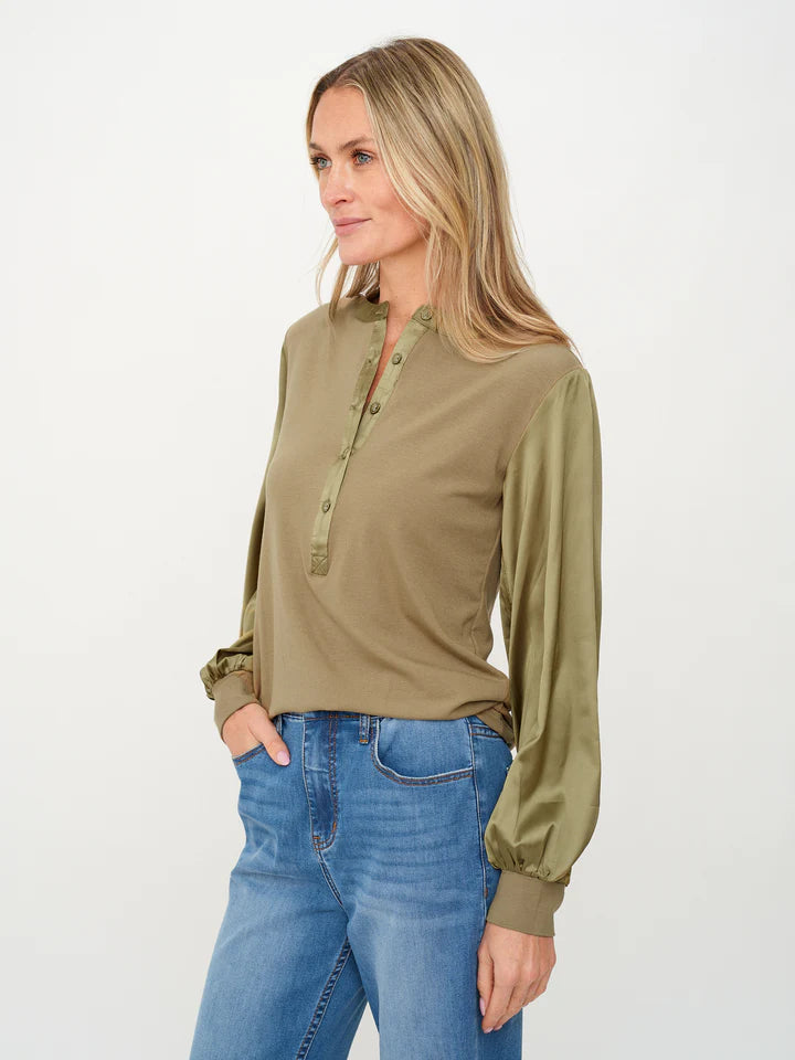 Six Fifty Janie Top - Olive