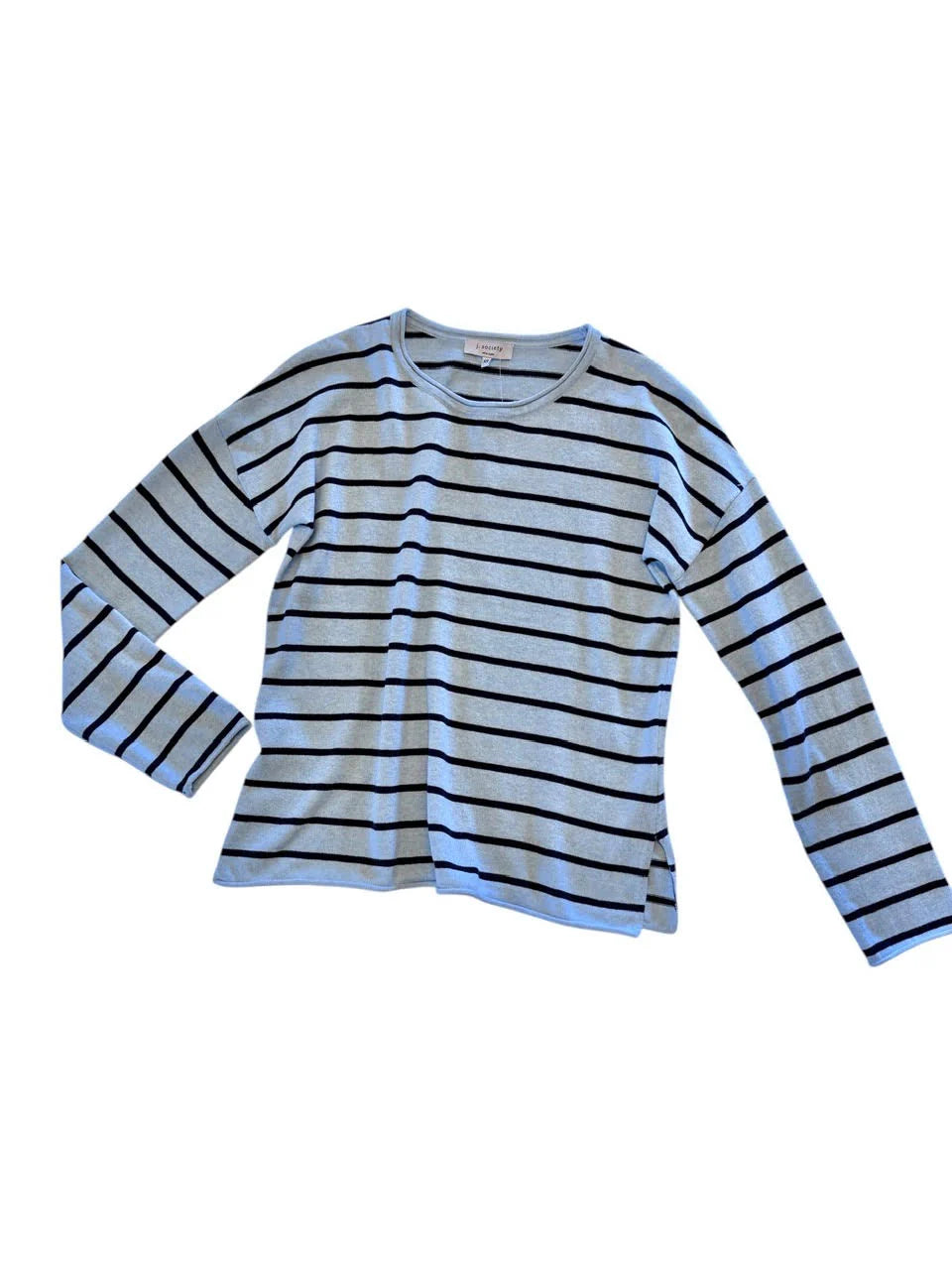 J. Society Stripe Crew - Chambray/Navy