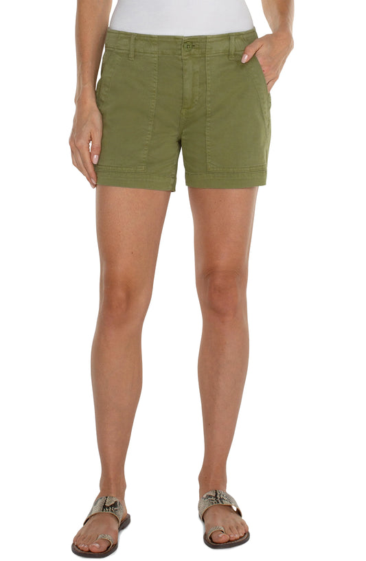 Liverpool Utility Shorts Eucalyptus