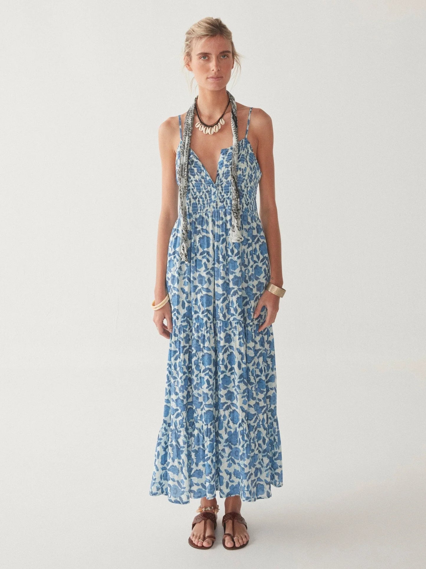 Maison Hotel Vilma Dress - Blue Poppy