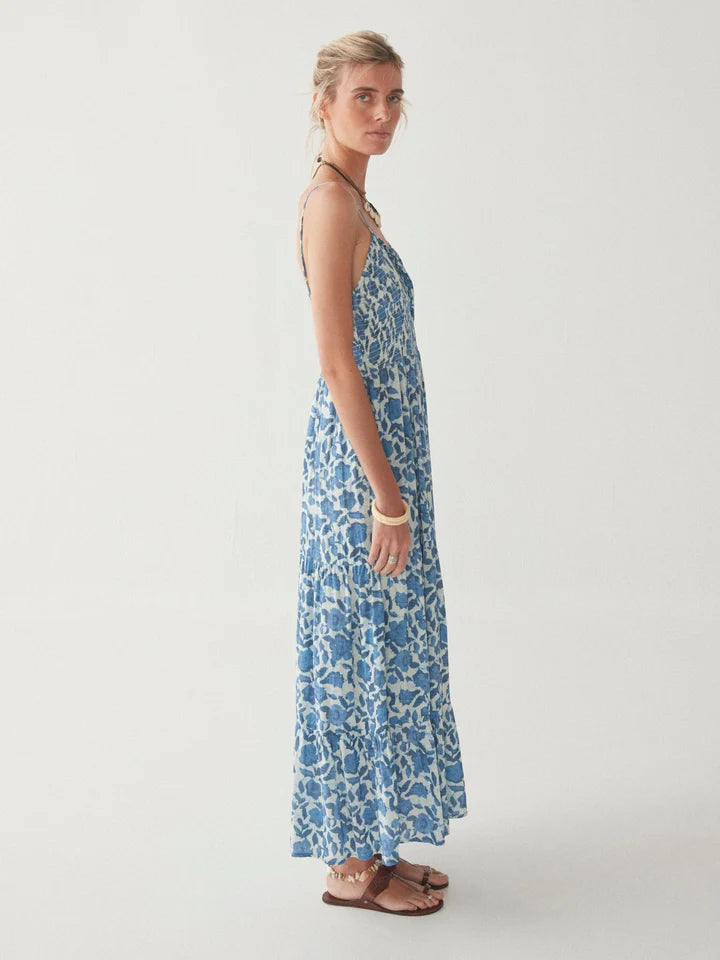 Maison Hotel Vilma Dress - Blue Poppy