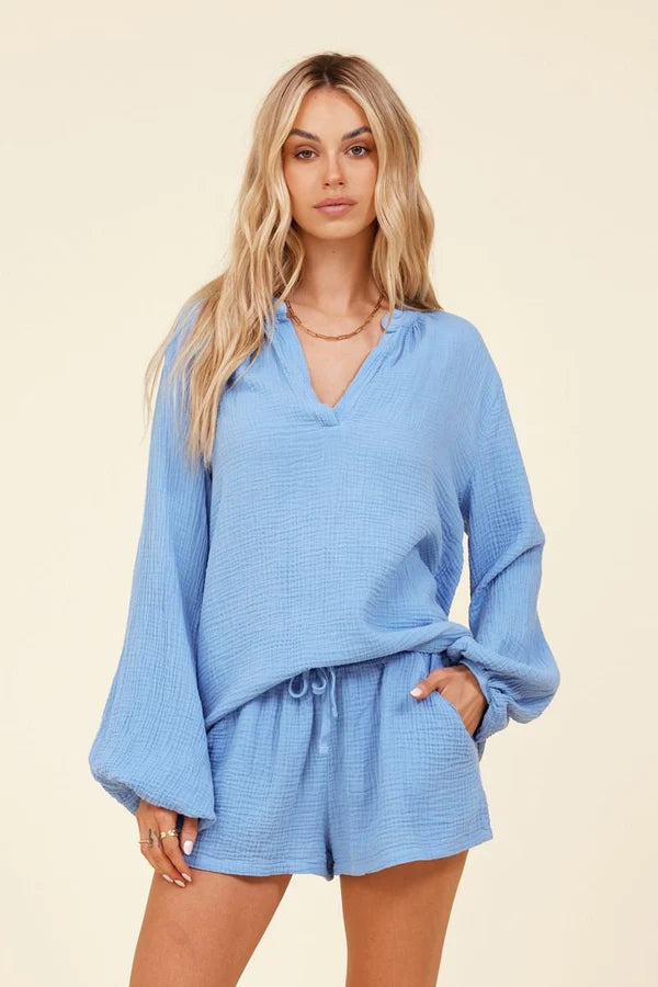 LAmade Sante Fe Long Sleeve Guaze Top