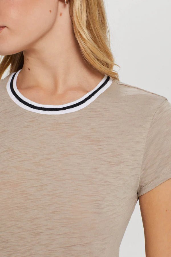 Goldie Lewinter S/S Tipped Ringer Tee