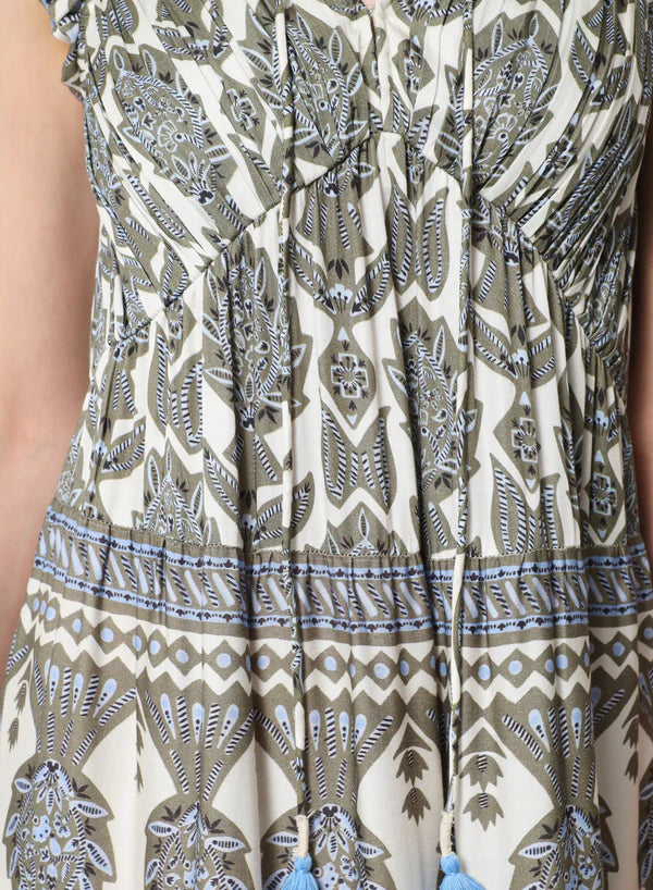 Omika Jacqueline Maxi Dress Siya Olive