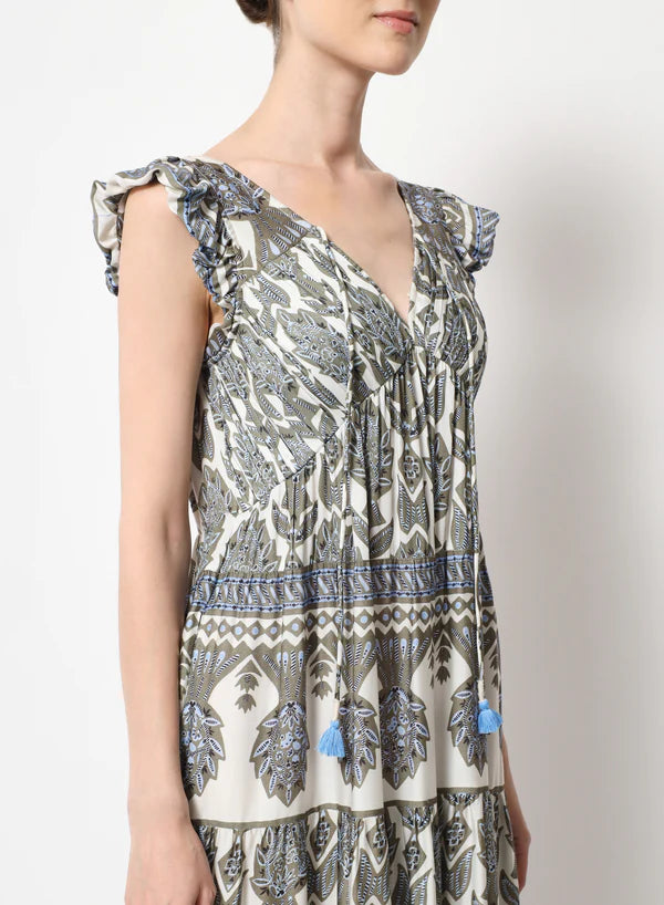 Omika Jacqueline Maxi Dress Siya Olive