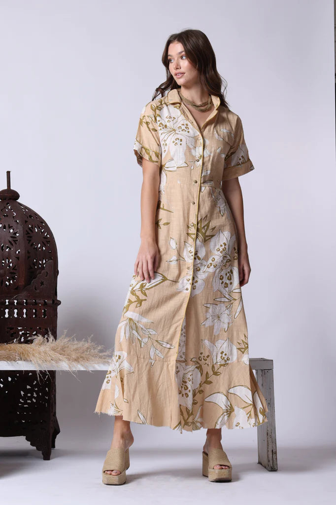 Z&L Europe Westside Floral Maxi Dress