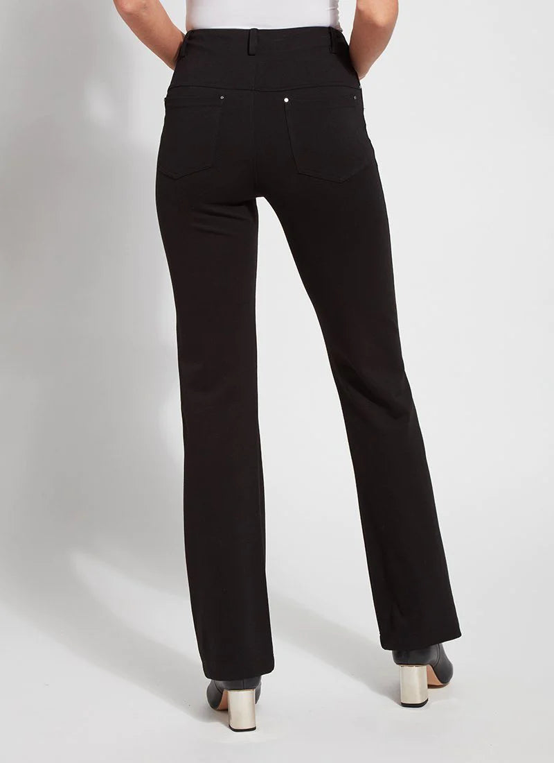 Lysse Ponte Baby Boot Cut Pant-Black