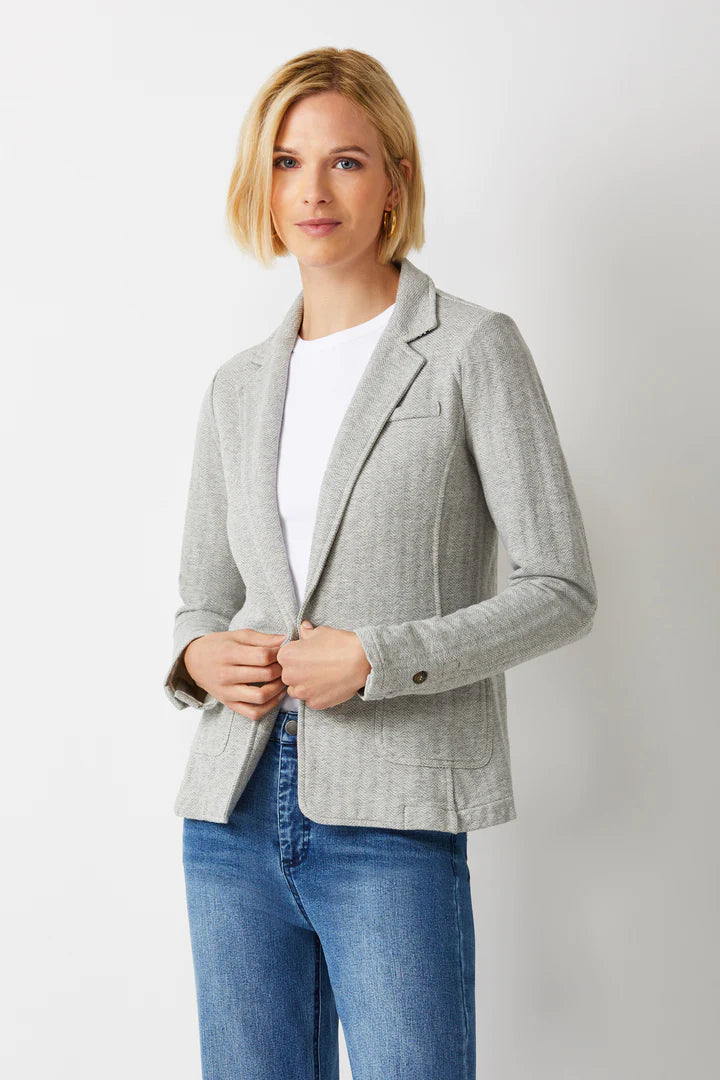 Ecru Terry Blazer