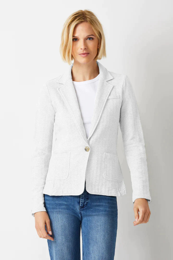 Ecru Terry Blazer