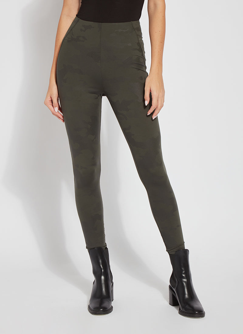 Lysse Matilda Foil Legging-Dark Cedar