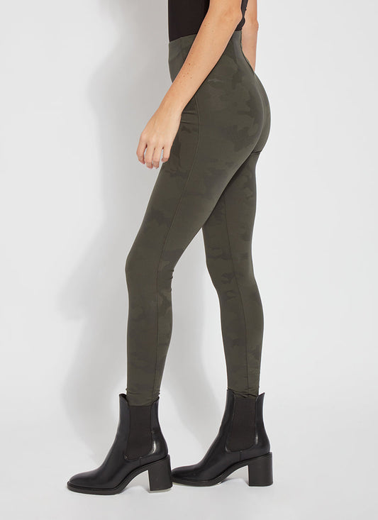 Lysse Matilda Foil Legging-Dark Cedar
