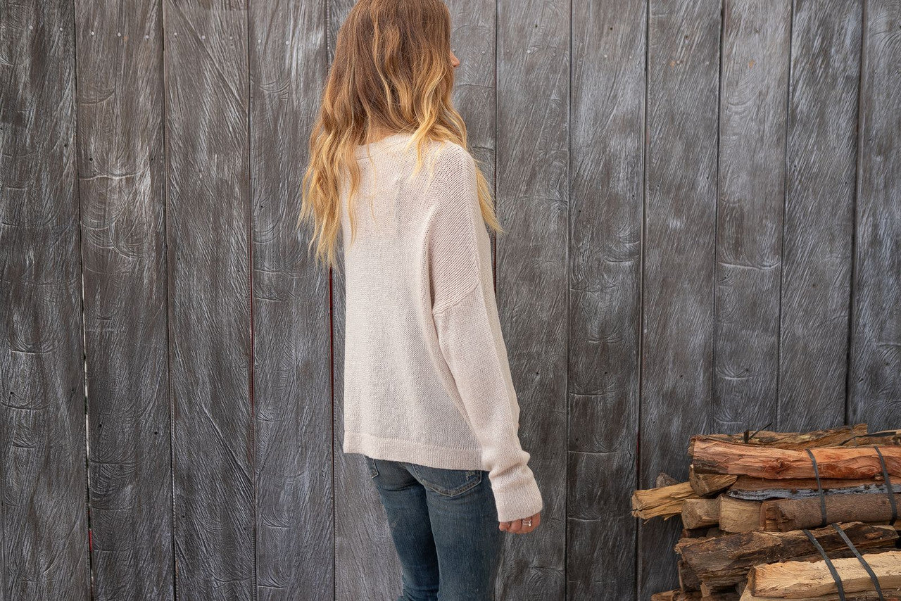 Wooden Ships Marina Slouchy Crop Crew