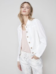 Charlie B Linen Blend Jacket