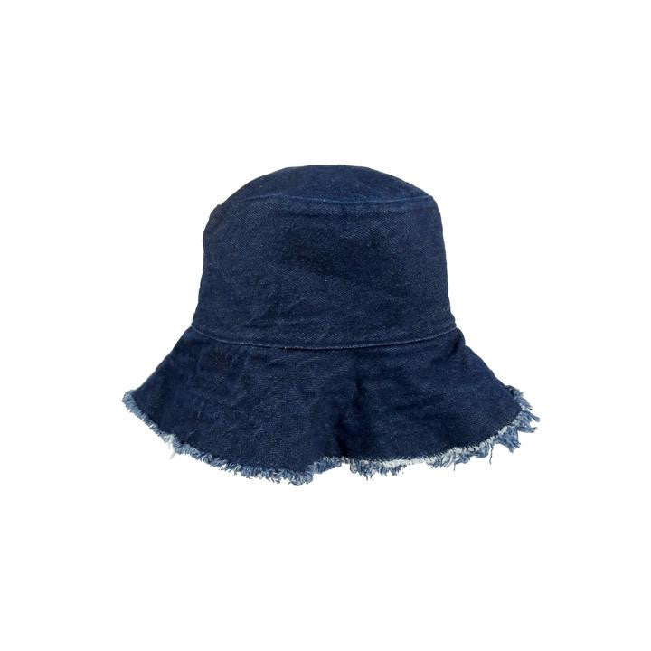 Hat Attack Frayed Edge Crusher Dark Denim