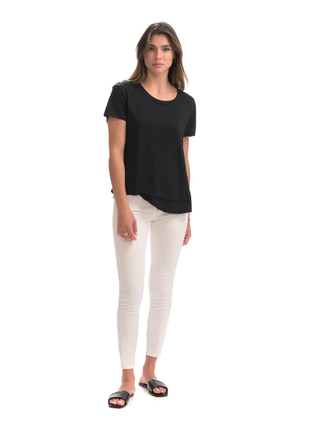 CHRLDR S/S Ava Mock Neck T-Shirt